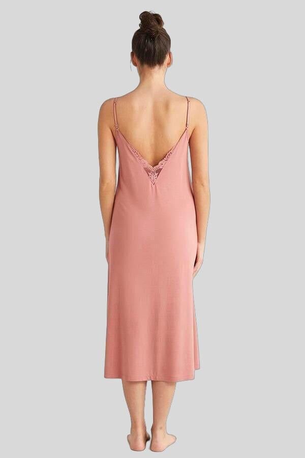 Catherine's %100 Viskon Çiçek Desen 2'li Sabahlık Gecelik Takımı