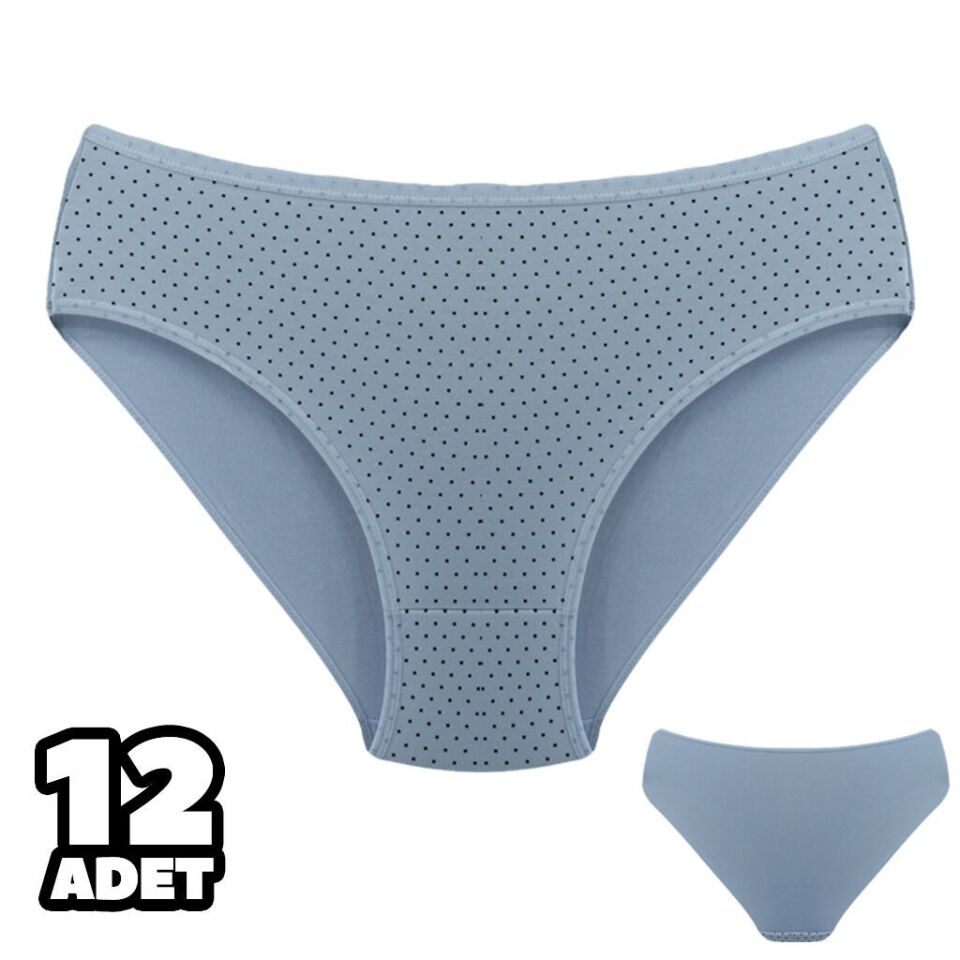 Dondeza 201-155 Desenli Bayan Ara Beden Külot 12'li