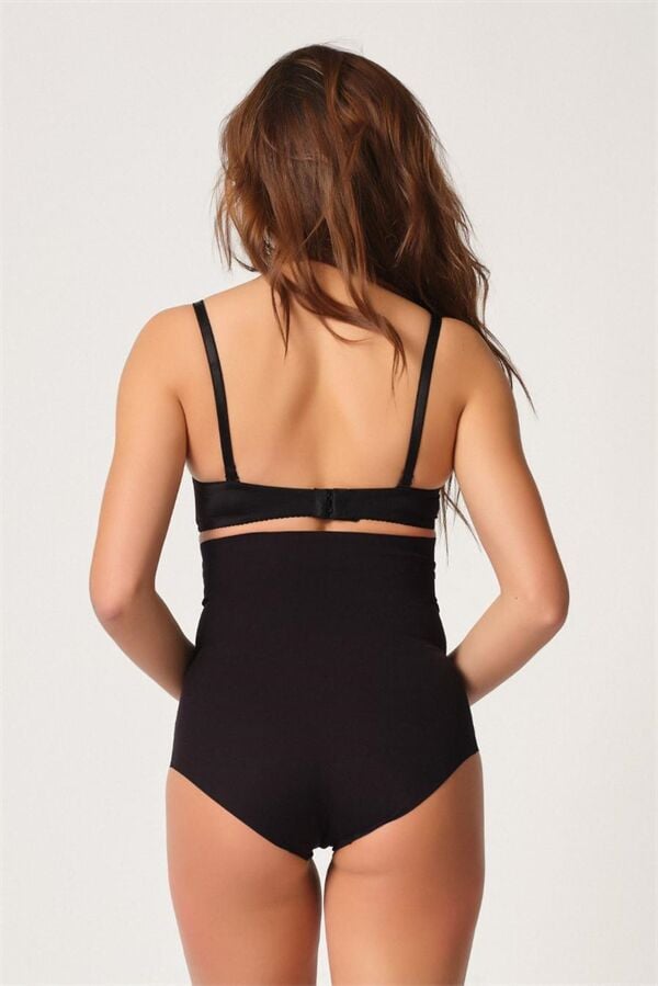 Arias Closet Siyah MI Emay 2708 Lazer Yüksek Bel Kesim Slip Hayalet Korse