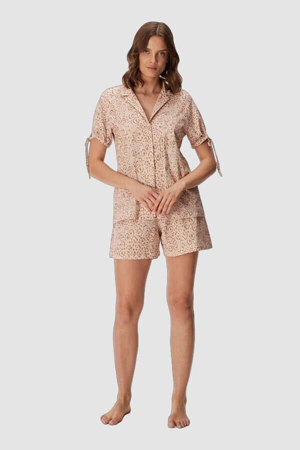 Kadın Kısa Kol Gömlek ve Şort Takım