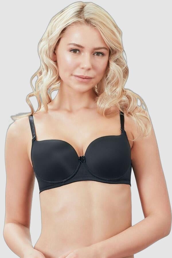 Arias Closet Balenli Desteksiz Dolgusuz Askıları Çıkabilen Günlük Klasik T-Shirt Sütyeni