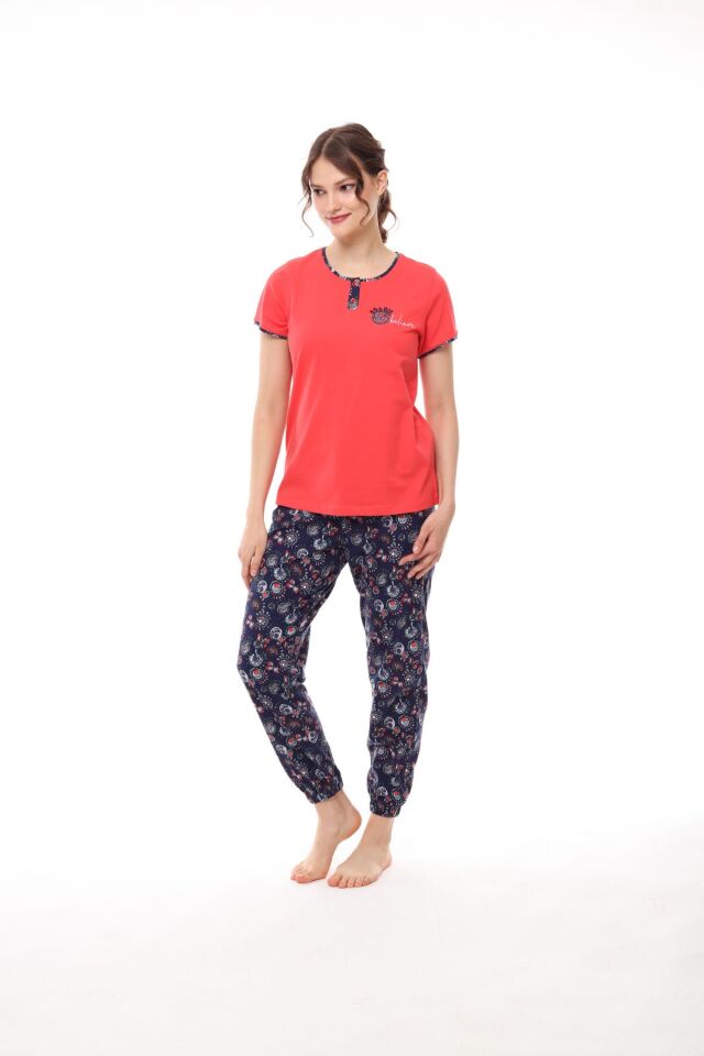 Pijadore 1448 Kısa Kollu Bayan Pijama Takım