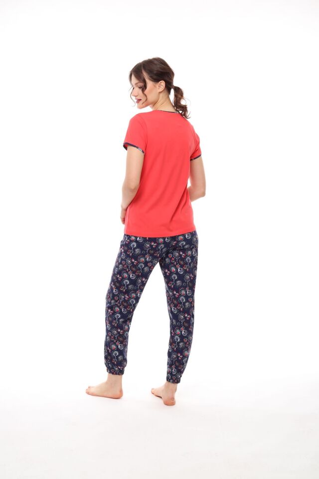 Pijadore 1448 Kısa Kollu Bayan Pijama Takım