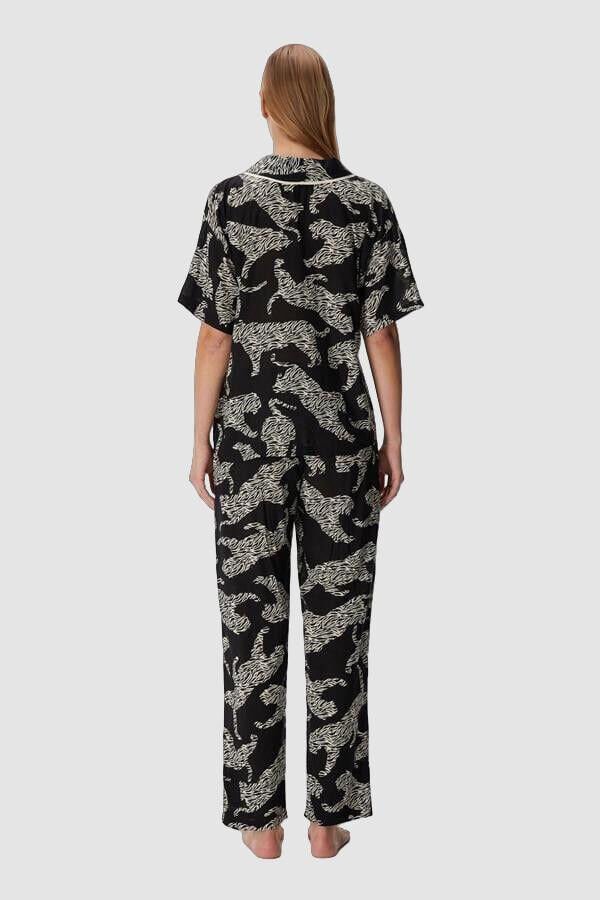 Kadın Kısa Kol Gömlek ve Pantolon Takım