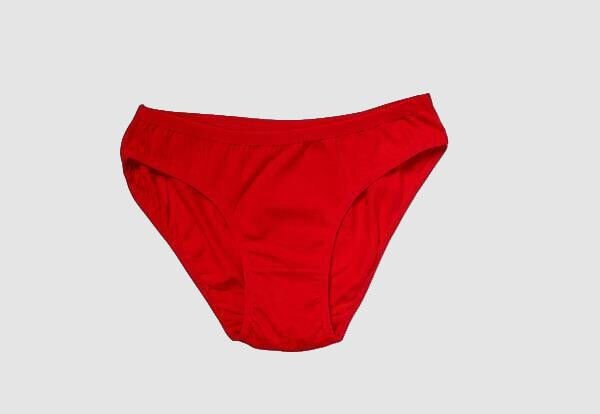 Kırmızı Yılbaşı Desenli Love New Year Pamuklu Külot