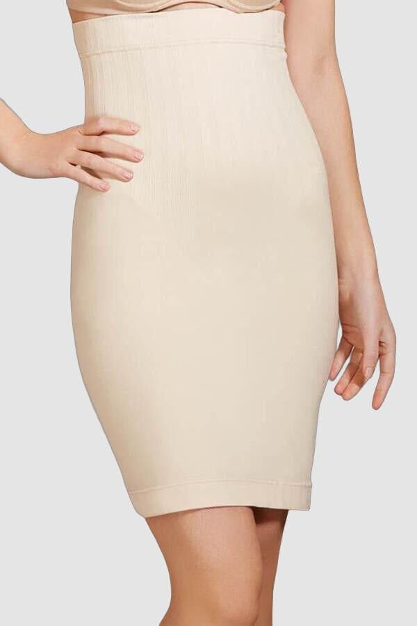 Arias Closet Toparlayıcı Vücut İnceltici Dikişsiz Yüksek Bel Etek Korse