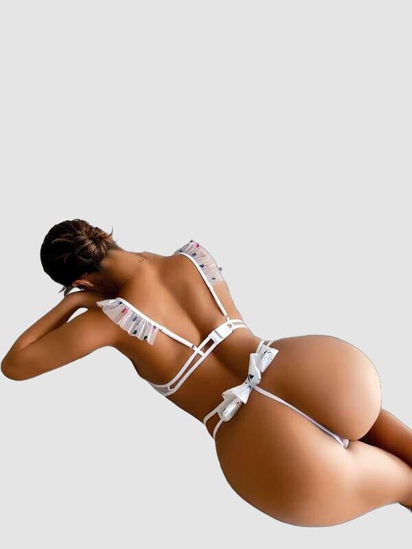 Arias Closet Transparan Kalpli Sütyen Külot Takım