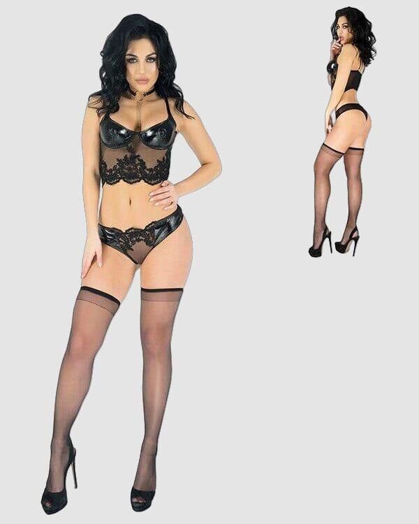 Arias Closet Güpürlü Parlak Lateks Takım