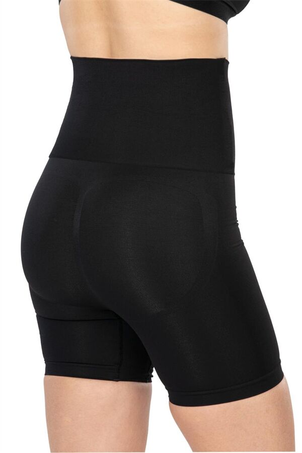 Arias Closet Siyah MI Emay 2091 Önü Dantelli Yüksek Bel Boxer Korse