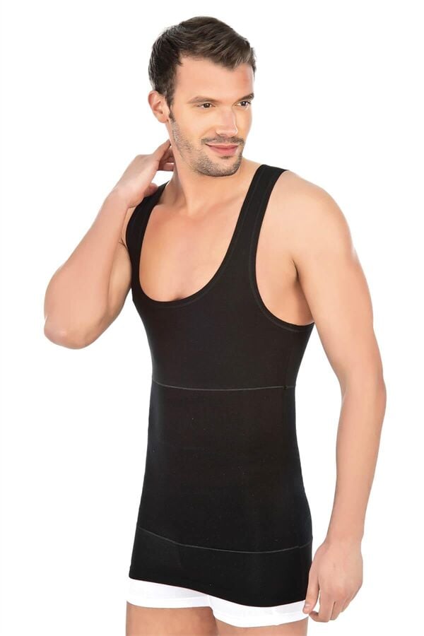 Arias Closet Siyah MI Emay 1400 Modal Cotton Erkek Atlet Korse