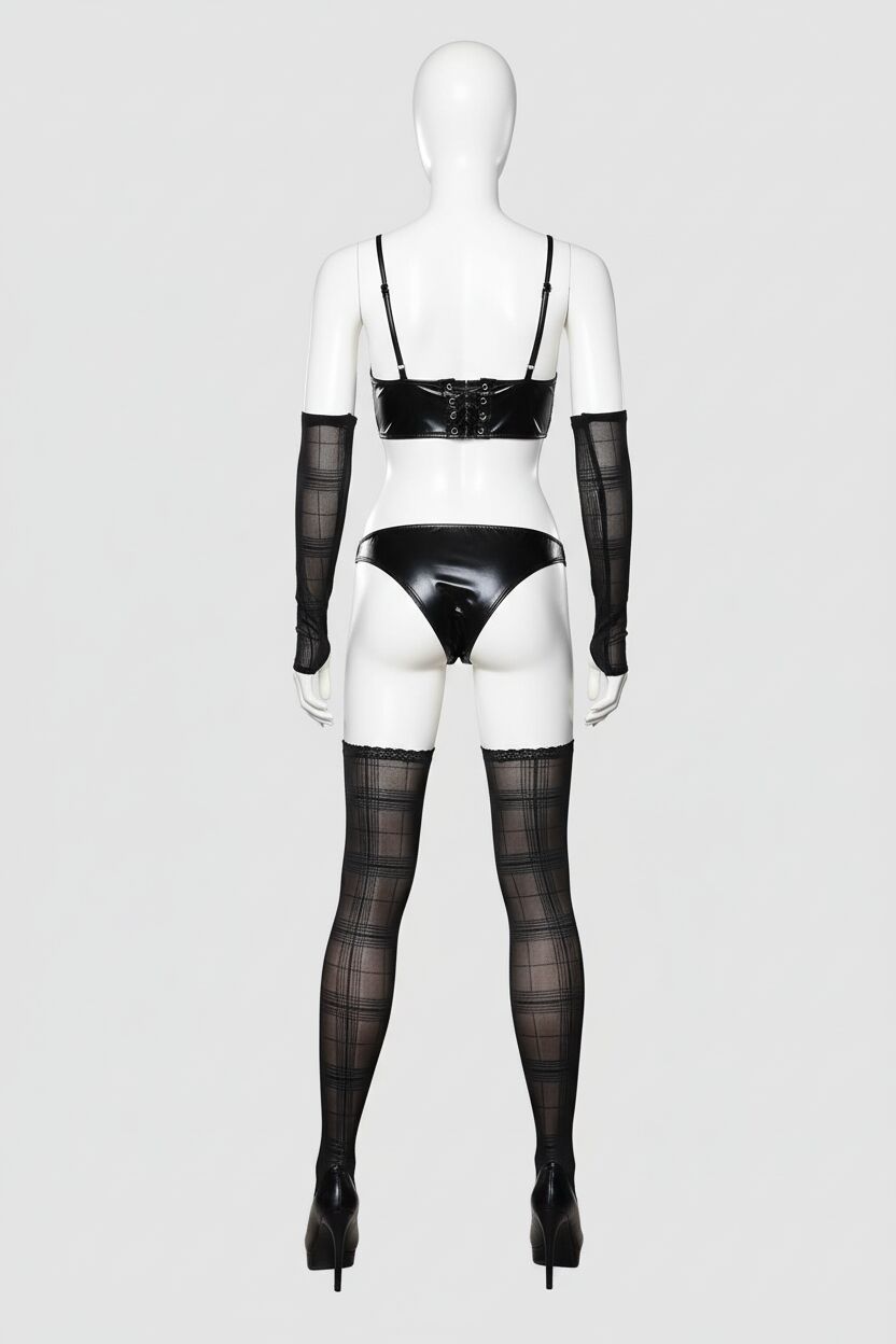 Arias Closet Dantel Latex Büstiyer Takım