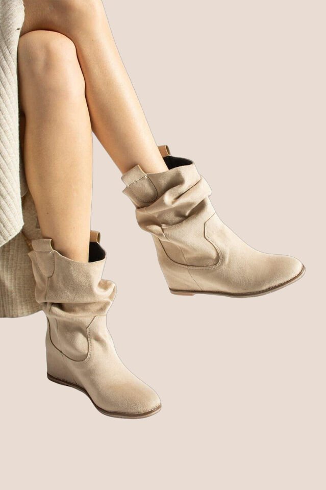 Kadın Krem Süet Bot