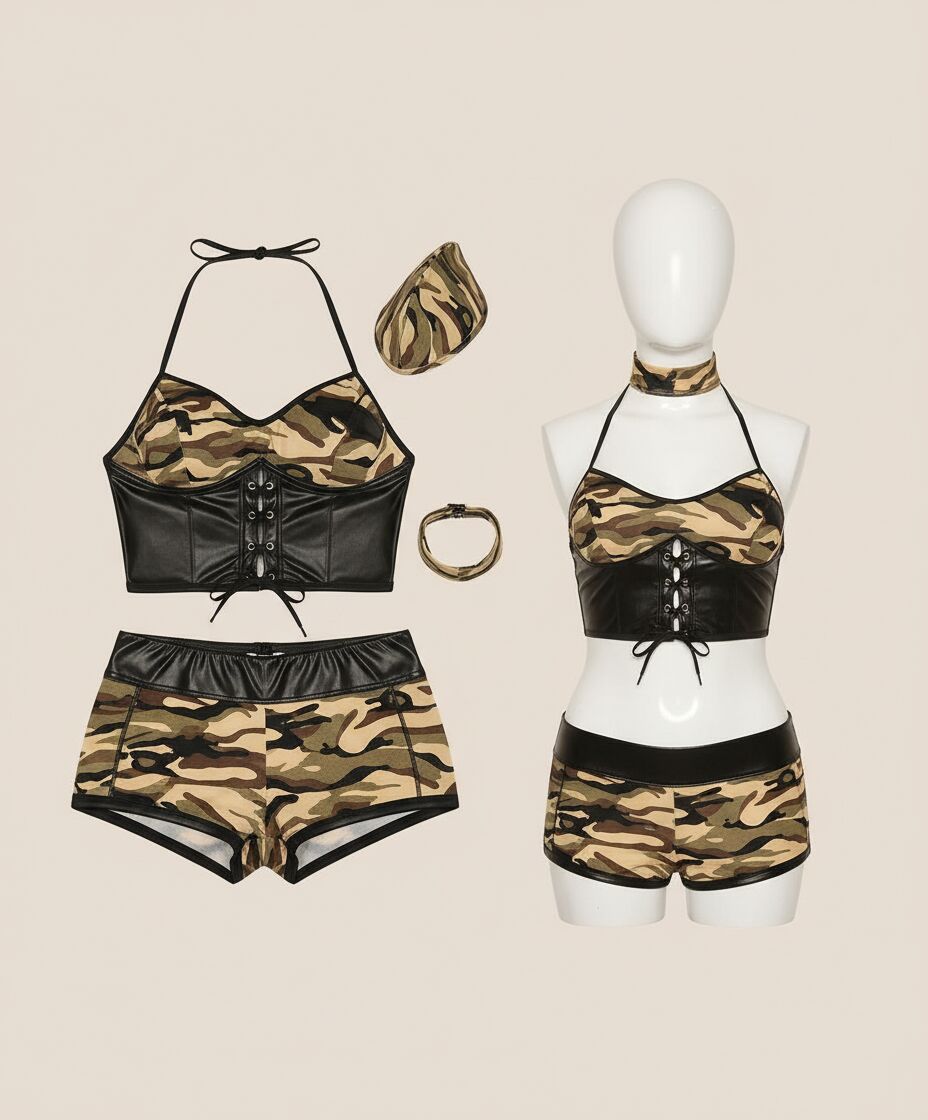 Arias Closet Latex Asker Kostüm