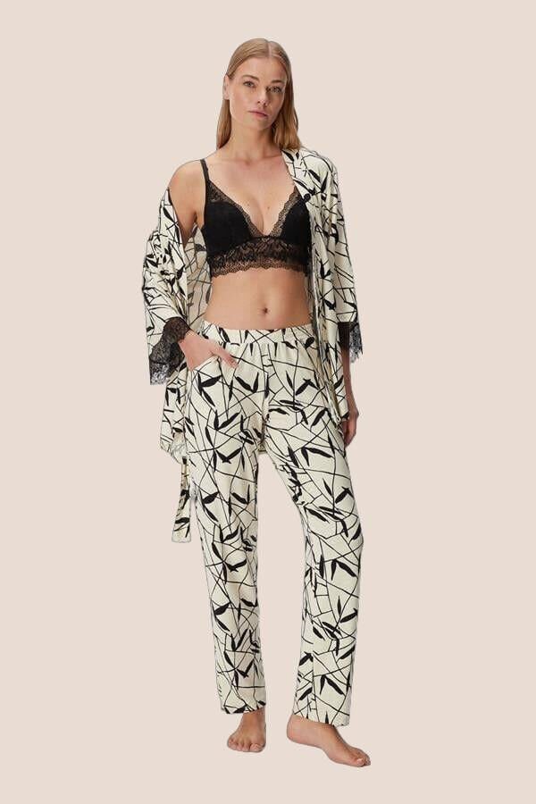 Kadın Sabahlık, Bralet ve Pantolon Takım