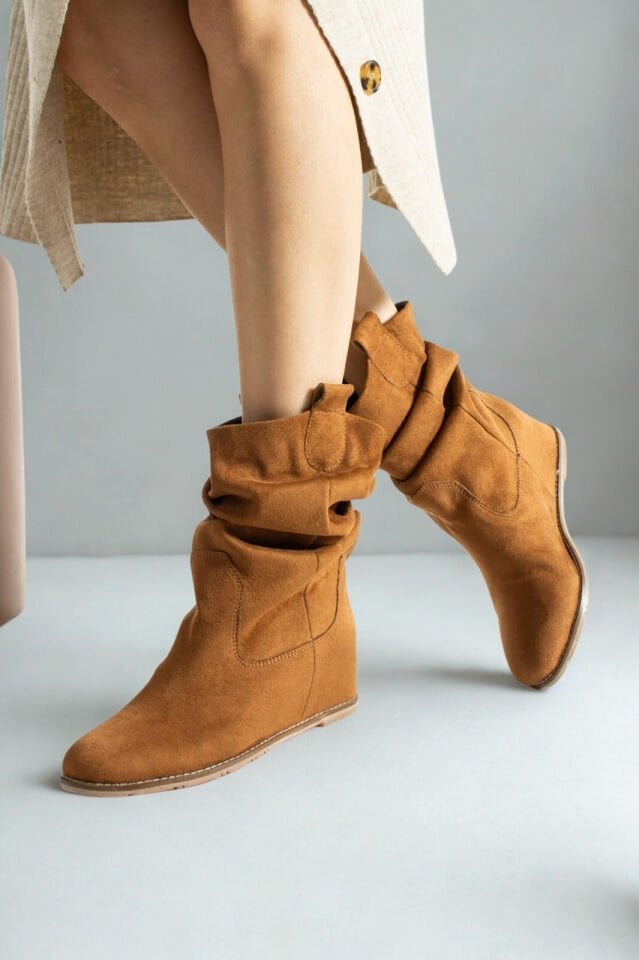 Kadın Kahverengi Süet Bot