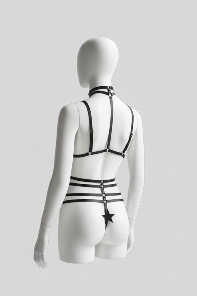 Arias Closet Fantezi Özel Bölgesi Açık Harness Aksesuar