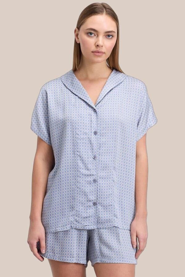 Kadın Kısa Kol Gömlek ve Şort Takım