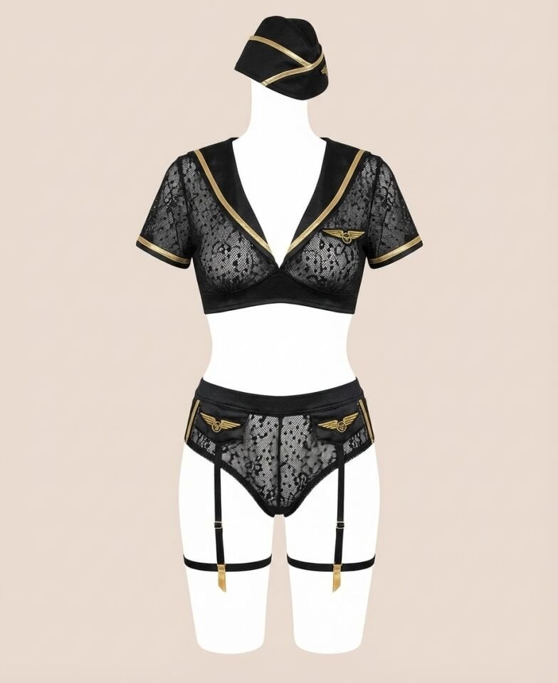 Arias Closet Şortlu Hostes Kostümü