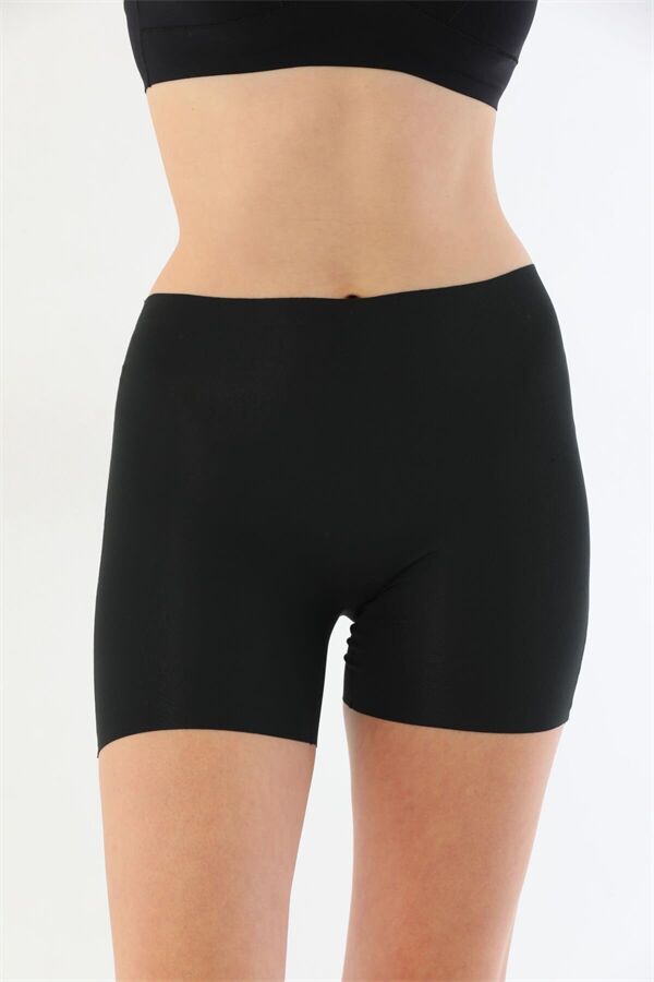 Arias Closet Siyah MI 2703 Lazer Kesim İz Yapmaz Hayalet Boxer