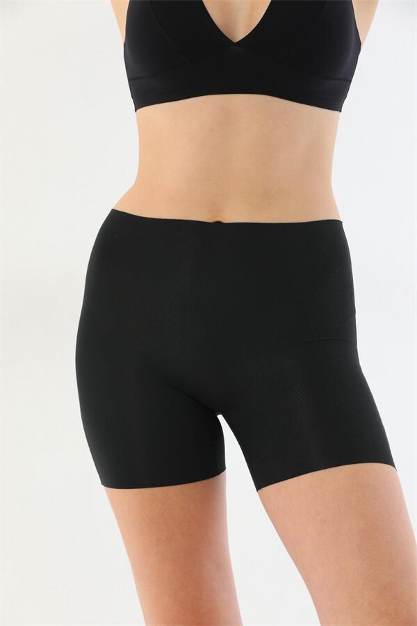 Arias Closet Siyah MI 2703 Lazer Kesim İz Yapmaz Hayalet Boxer