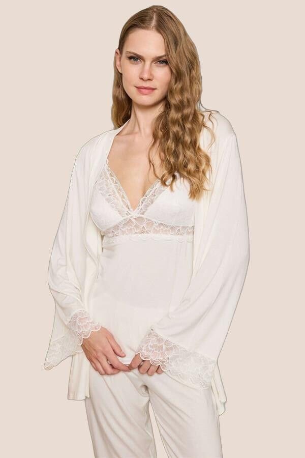 Kadın Sabahlık, Atlet ve Pantolon Takım