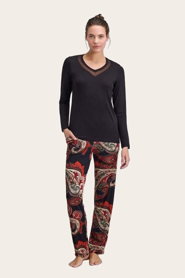 Kadın Uzun Kol T-Shirt ve Pantolon Takım