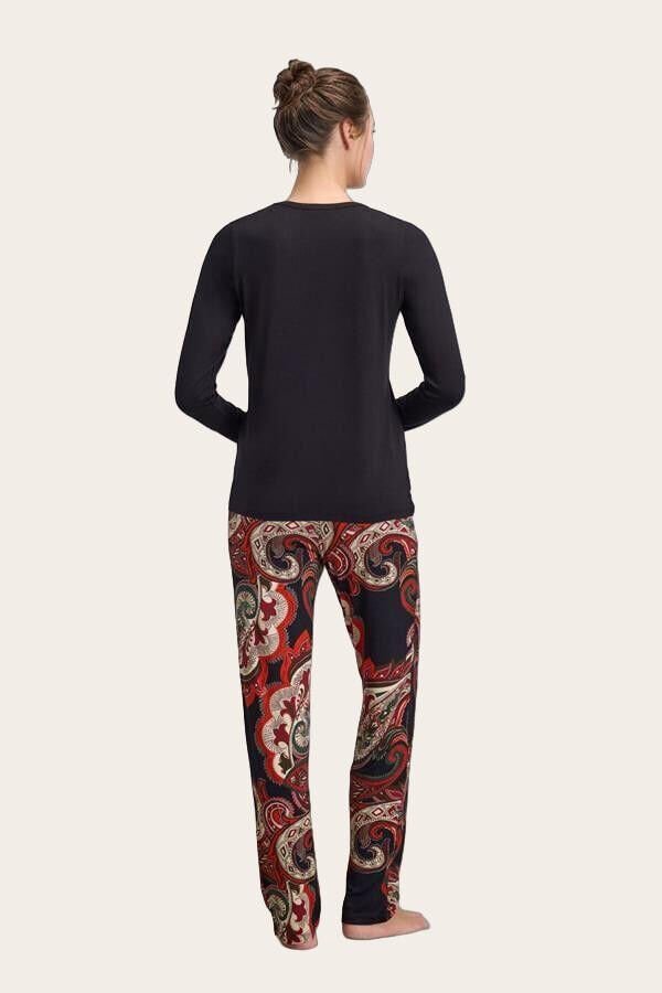 Kadın Uzun Kol T-Shirt ve Pantolon Takım