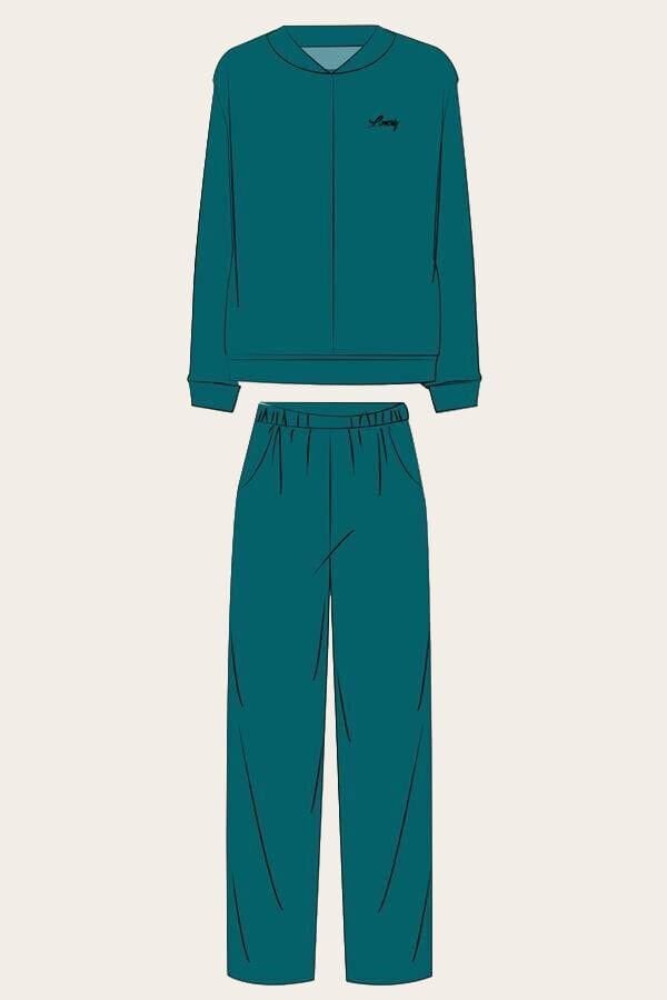 Kadın Uzun Kol Sweatshirt ve Pantolon Takım