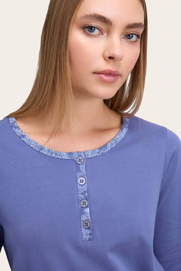 Kadın Uzun Kol T-Shirt ve Pantolon Takım