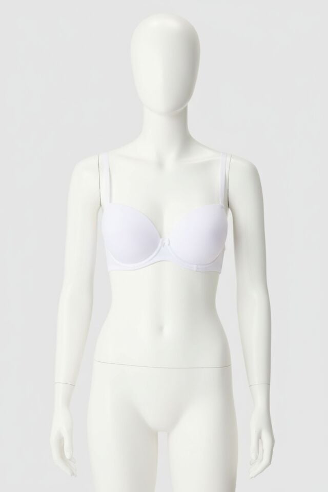 Arias Closet Balenli Desteksiz Dolgusuz Askıları Çıkabilen Günlük Klasik T-Shirt Sütyeni