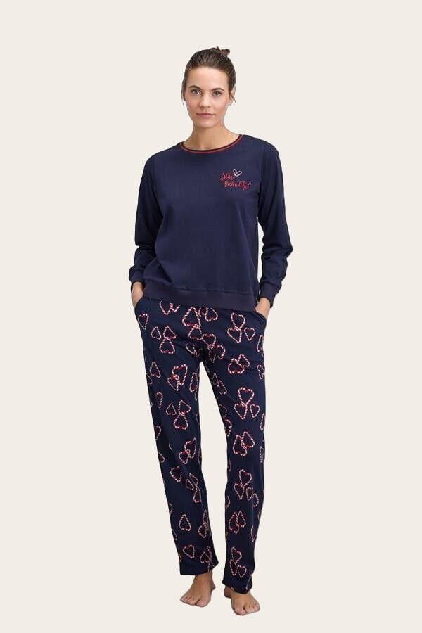 Kadın Uzun Kol Sweatshirt ve Pantolon Takım