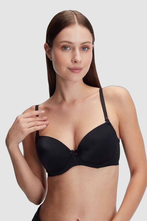 Arias Closet Balenli Desteksiz Dolgusuz Askıları Çıkabilen Günlük Klasik T-Shirt Sütyeni