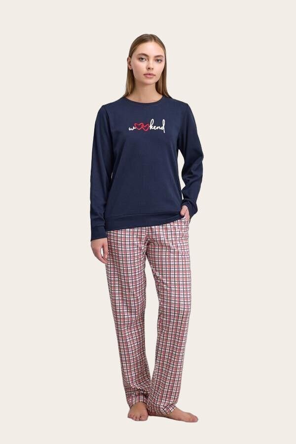 Kadın Uzun Kol Sweatshirt ve Pantolon Takım