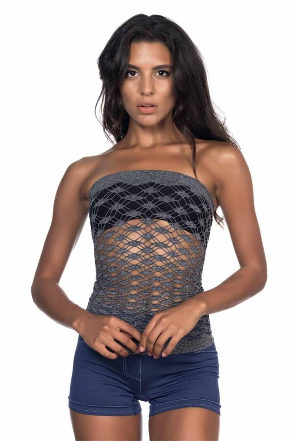 Arias Closet Gri MI Emay 5034 Fantazi Büstiyer Atlet Korse