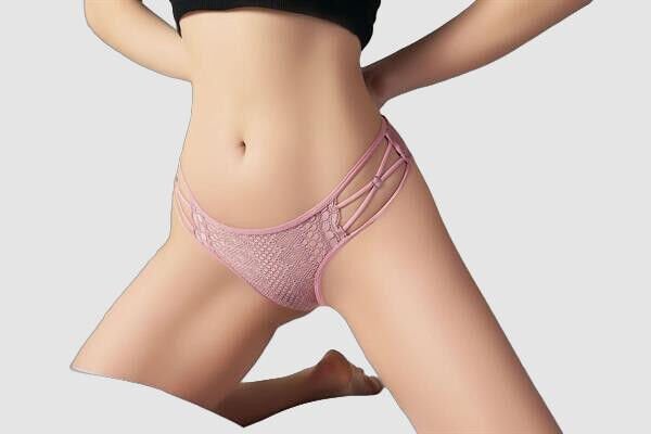 Transparan Dantel Detaylı Pudra Külot