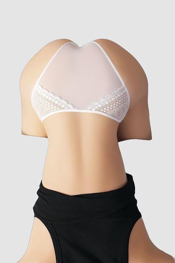 Arias Closet Transparan Dantel Detaylı Beyaz Külot