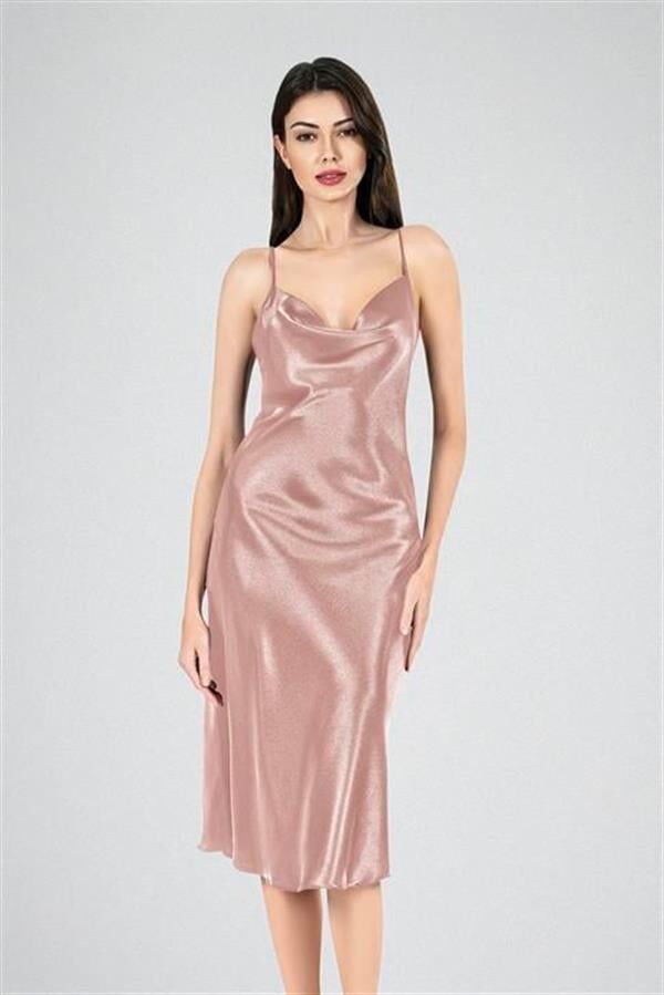 Arias Closet Uzun Gecelik Degaje Vizon