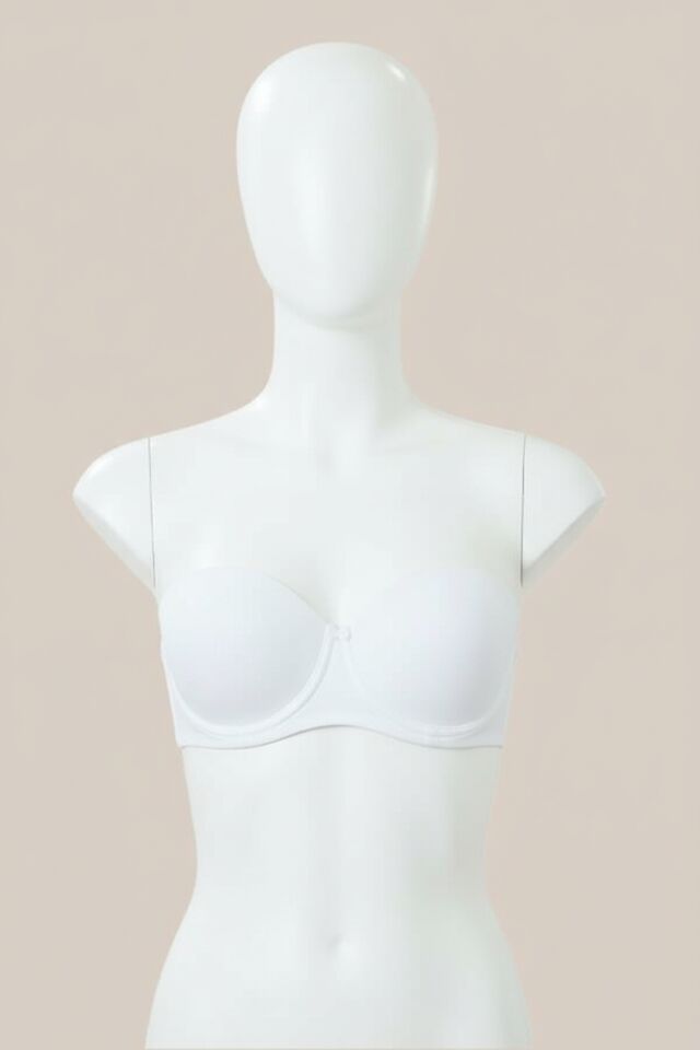 Arias Closet Balenli Desteksiz Dolgusuz Askısız Straplez Günlük Klasik T-Shirt Sütyeni