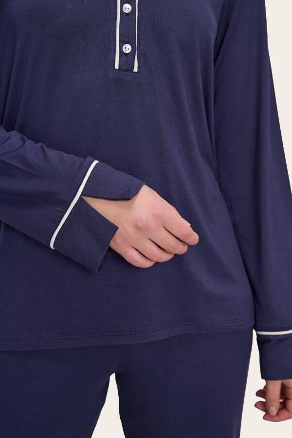 Kadın Uzun Kol T-Shirt ve Pantolon Takım