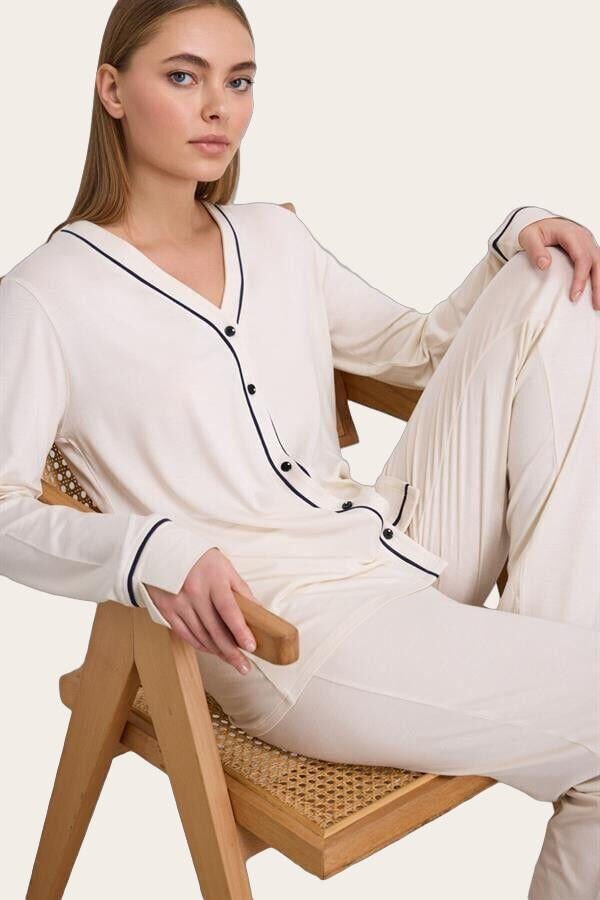 Kadın Uzun Kol Gömlek ve Pantolon Takım