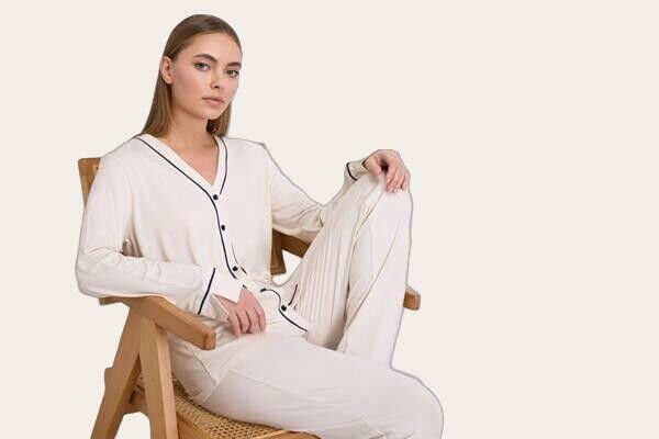 Kadın Uzun Kol Gömlek ve Pantolon Takım