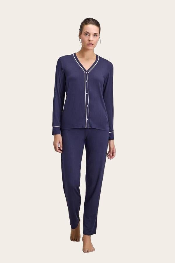 Kadın Uzun Kol Gömlek ve Pantolon Takım