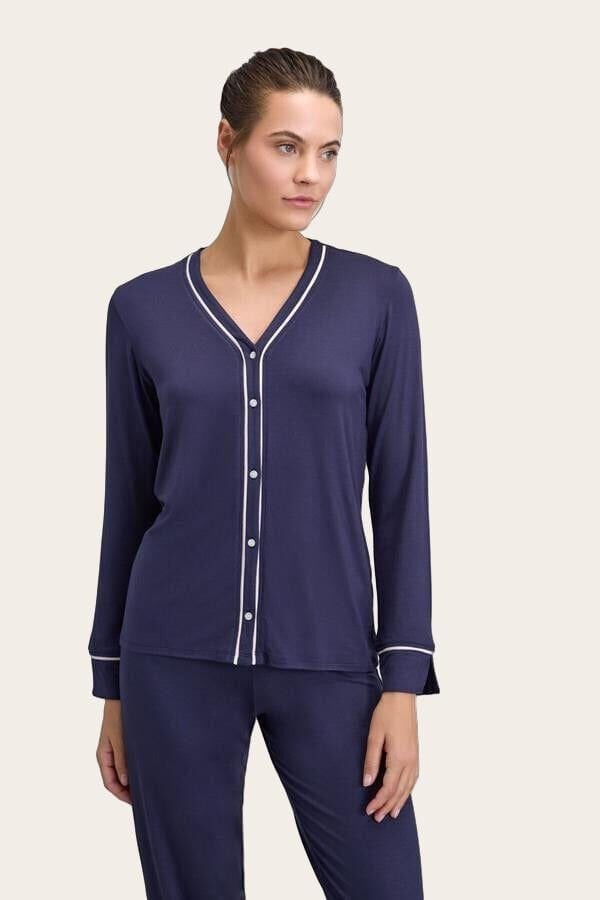 Kadın Uzun Kol Gömlek ve Pantolon Takım