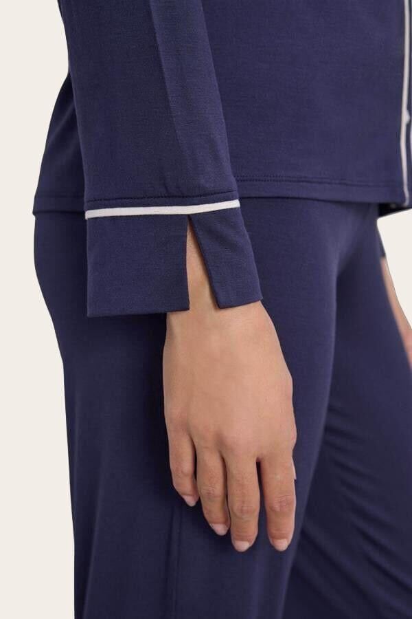 Kadın Uzun Kol Gömlek ve Pantolon Takım