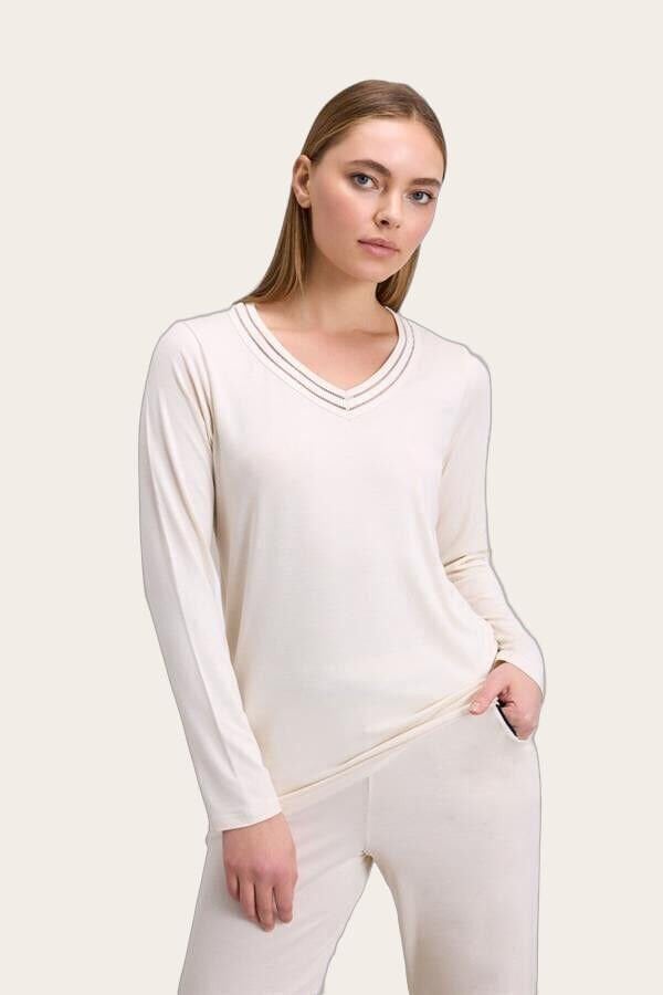 Kadın Uzun Kol T-Shirt ve Pantolon Takım