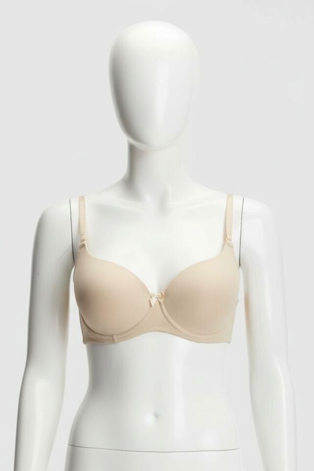 Arias Closet Ten Balenli Desteksiz Dolgusuz Askıları Çıkabilen Günlük Klasik T-Shirt Sütyeni