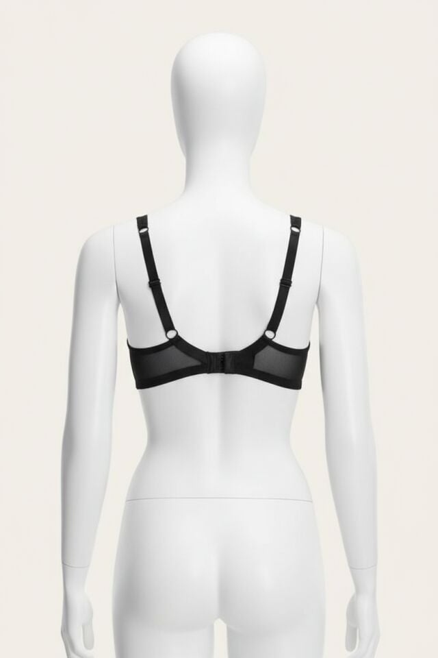 Arias Closet Tüllü Balenli Desteksiz Dolgusuz Yaka Detaylı Toparlayıcı Küçültücü Sütyen