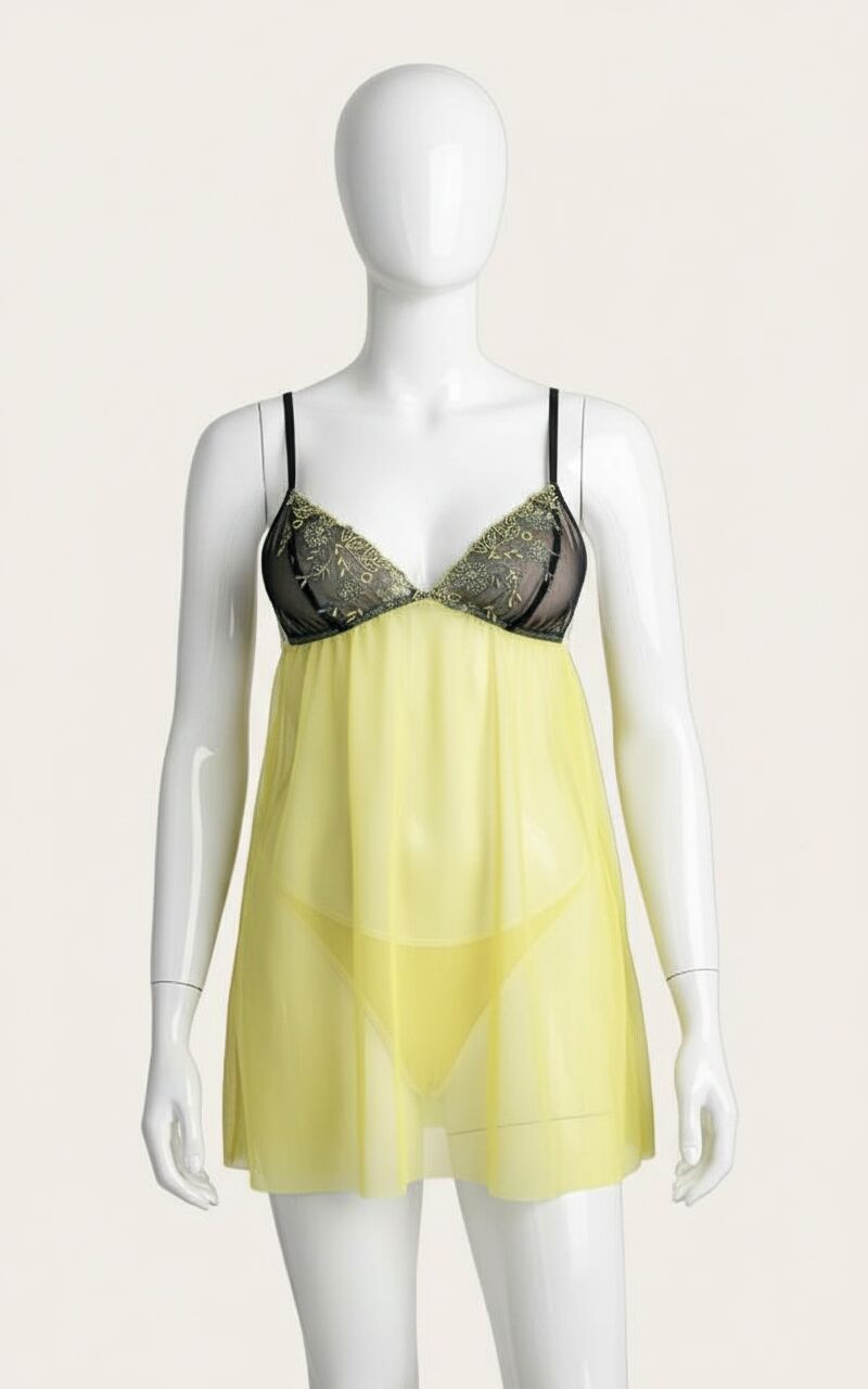 Arias Closet Fantezi Şık Tül Gecelik Takımı