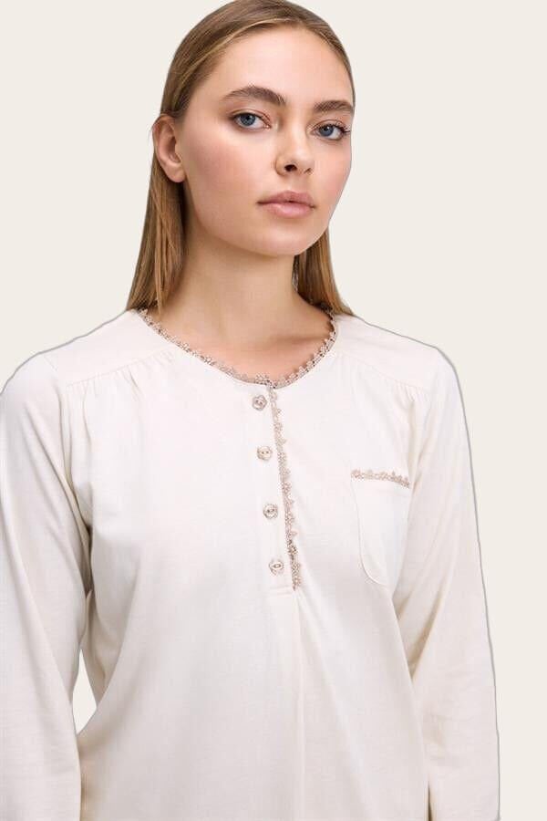 Kadın Uzun Kol T-Shirt ve Pantolon Takım