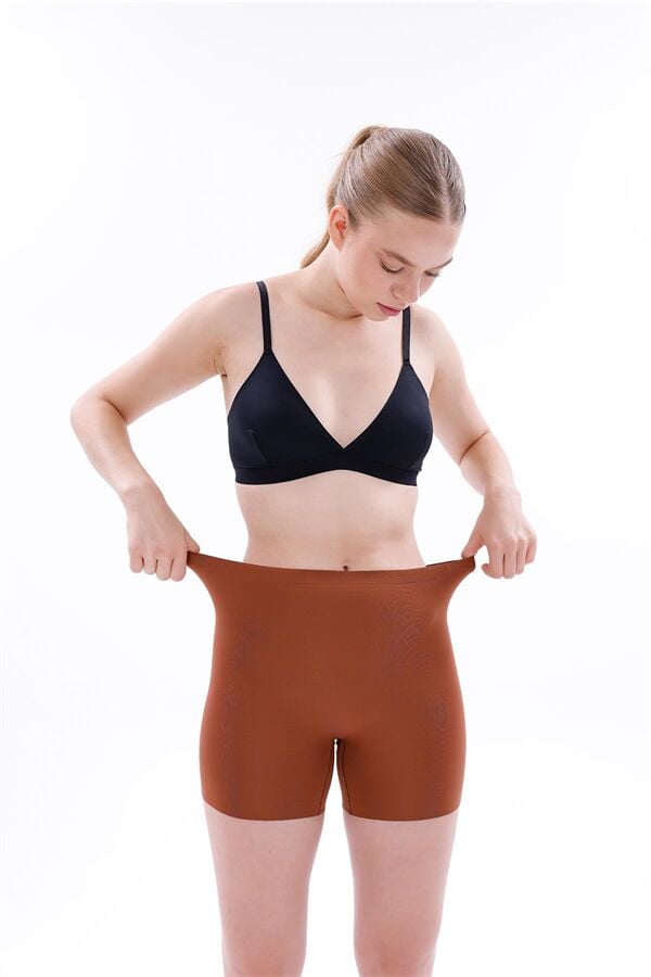 Arias Closet Kahverengi MI 2703 Lazer Kesim İz Yapmaz Hayalet Boxer